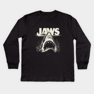 Jaws Bigger Boat Kids Long Sleeve T-Shirt